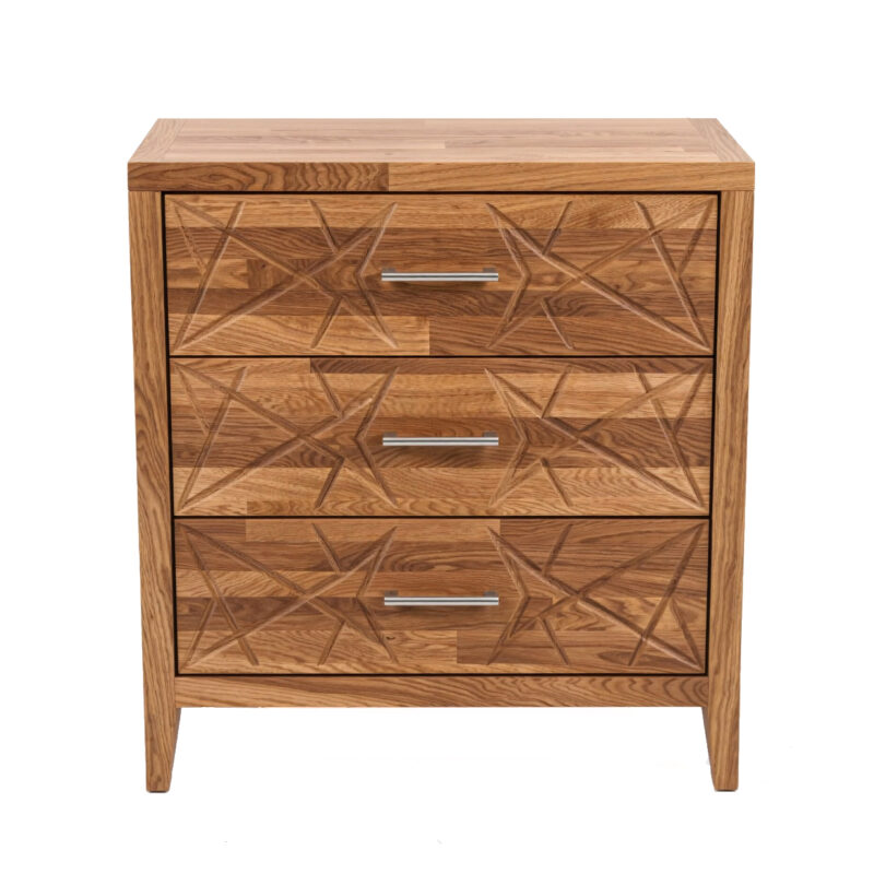 Luxury Handcrafted Carved Wooden Side Table